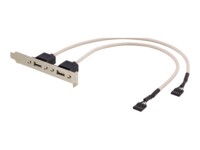 DELTACO USB-panel 30cm Beige