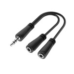 Hama 00200349 Audiokabel Sort 0,15 m