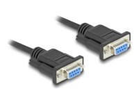 DeLOCK 3m Seriel RS-232 kabel Sort