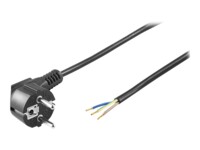 goobay Strømkabel 2m Sort