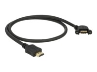 DeLOCK HDMI han -> HDMI hun 110° vinklet 50 cm Sort