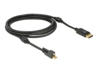 Delock DisplayPort kabel 2m Sort