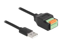Delock USB-adapterkabel 15cm Sort Grøn