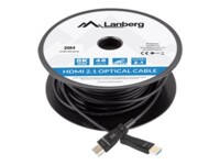 Lanberg HDMI-kabel med Ethernet HDMI 80m Sort
