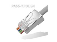 Qoltec CAT 5e Kabel med folie og kobberfletning (FTP) Netværk-konnektor Sølv