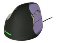 Evoluent VerticalMouse 4 Small Optisk Kabling Sort Lilla
