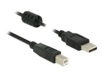 Delock USB-kabel 1m Sort