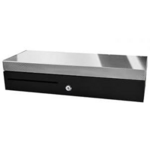 APG CASH DRAWER Flip Lid, Bl,SS Front, 460x170x100 Rj11 (ECD460B-BLK-SS)
