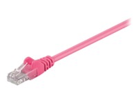 goobay CAT 5e Ikke afskærmet parsnoet (UTP) 1m Netværkskabel Magenta