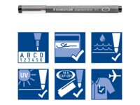 STAEDTLER pigment liner 308 Fineliner Sort