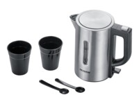SEVERIN Elkedel 0.5liter 1.1kW Børstet rustfrit stål/sort