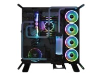 Thermaltake Riing Trio 12 LED RGB Radiator Fan TT Premium Edition Fan 3-pack Sort 120 mm