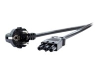 Bachmann Strøm CEE 7/4 (male) - Strøm GST18i3 (female) Sort Strømkabel