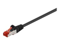 goobay CAT 6 SFTP, PiMF 1.5m Patchkabel Sort