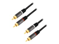 LogiLink Audiokabel Sort 1m