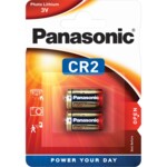 1x2 Panasonic Photo CR-2 Lithium