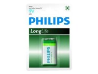 Philips LongLife 9V Standardbatterier
