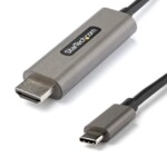 StarTech.com 6ft (2m) USB C to HDMI Cable 4K 60Hz with HDR10, Ultra HD USB Type-C to 4K HDMI 2.0b Video Adapter Cable, USB-C to HDMI HDR Monitor/Display Converter, DP 1.4 Alt Mode HBR3 - Thunderbolt 3 Compatible (CDP2HDMM2MH) Videoadapterkabel 2m Sort
