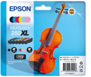 Epson 250XL Violin Claria Photo HD Sort, Cyan, Lys cyan, Lys magenta, Magenta, Gul