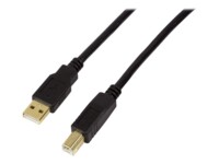 LogiLink USB 2.0 USB-kabel 10m Sort
