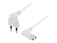 DELTACO Strømkabel 3m Hvid