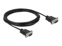 Delock Serielt kabel 3m Sort