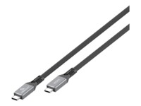Cablexpert Premium USB4 Gen3x2 USB Type-C kabel Sort Hvid