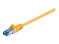 goobay CAT 6a SFTP, PiMF 25cm Patchkabel Gul
