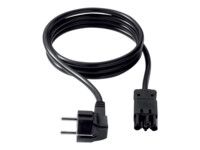 Bachmann Strøm CEE 7/4 (male) - Strøm GST18i3 (female) Sort 3m Strømkabel