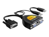 DeLock 2 Port VGA Data Splitter Videosplitter VGA