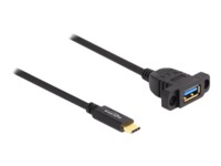 Delock USB Type-C kabel 1m Sort