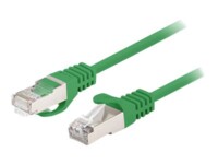 Lanberg CAT 6 Foldet uskærmet snoet par (F/UTP) 1m Patchkabel Grøn RAL 6024