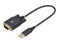 StarTech.com 1ft (30cm) USB to Serial Adapter Cable, COM Retention, RS232 USB / serielkabel 30.5cm Sort