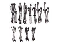 CORSAIR Premium individually sleeved pro kit (Type 4, Generation 4) Strømkabelpakke Sort Hvid