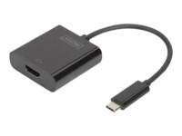 DIGITUS USB 3.1 Typ-C zu HDMI Grafikadapter 4K schwarz DA-70852
