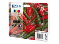 Epson 503 Multipack Sort Gul Cyan Magenta Blæk C13T09Q64010