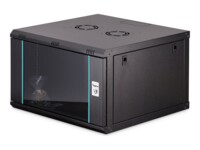 Szafa Digitus Szafa sieciowa wiszaca jednosekcyjna DIGITUS Dynamic 19' 7U, 600x600, szklane drzwi, czarny, nieskladana, 60kg