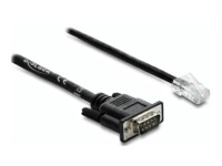 Delock Serielt kabel Sort