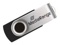 MediaRange 64GB USB 2.0 USB stick Sort Sølv