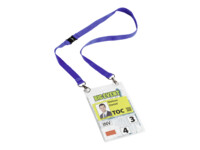 DURABLE Navneskilteholder Dark blue lanyard