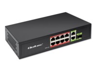 Qoltec 8-porte Gigabit Ethernet PoE