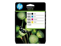 HP 934/935 Sort Gul Cyan Magenta Blæk