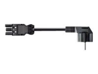 Bachmann Strøm CEE 7/4 (male) - Strøm GST18i3 (female) Sort 1.5m Strømkabel