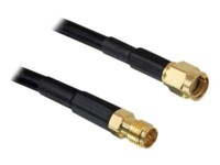 DeLOCK antenna extension cable RP-SMA 10m Forlængerkabel til antenne Sort