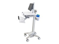 Ergotron StyleView EMR Cart LCD Pivot Vogn med hjul LCD display / tastatur / mus / CPU / notebook / stregkodescanner Op til 22'