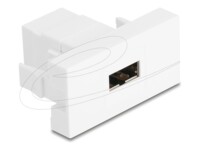 Delock Easy 45 module EASY-USB 2.0 Type-A female to EASY-USB Type-A female white