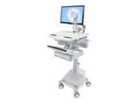 Ergotron StyleView Vogn med hjul LCD-display/tastatur/mus/CPU/notebook/stregkodescanner Op til 24'