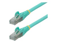 StarTech.com 2m CAT6a Cable - Aqua - Low Smoke Zero Halogen (LSZH) - 10GbE 500MHz 100W ++ Snagless RJ-45 w/Strain Reliefs S/FTP Network Patch Cord CAT 6a S/FTP 2m Patchkabel Akvamarin