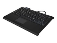 KeySonic KSK-3210ELU Tastatur Membran Varm hvid Kablet Tysk