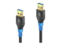 PureLink FlexInstall Series USB 3.2 Gen 1x1 USB-kabel Sort